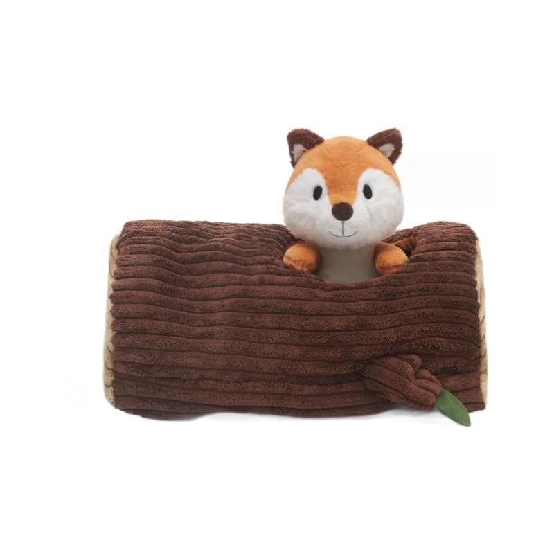 Squirrel Plush Toy - Ultra-Soft Stuffed Animal, Sleep Aid Pillow & Birthday Gift for Kids