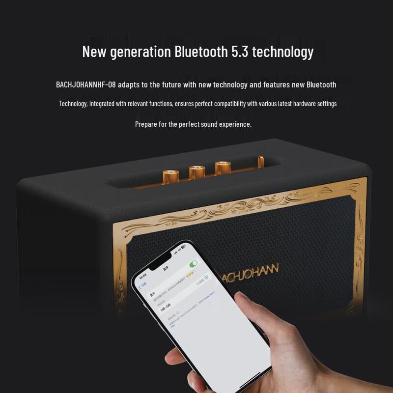 Bach Johann HF-08 Portable HIFI Bluetooth Speaker