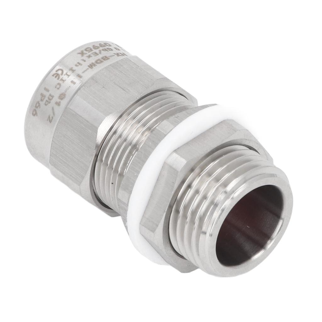 Cable Gland 304 Stainless Steel G1/2 IP66 Water Proof Armoured Cable Connector for Vehicles Marine D