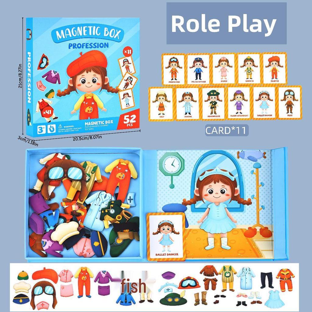 Magnetic Dress-up Puzzle for Kids, Educational Toy for Ages 3-6, Perfect Kindergarten Gift