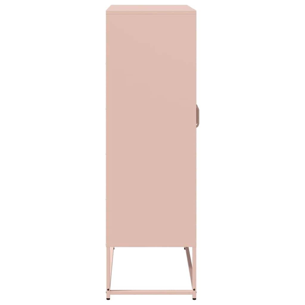 Highboard Pink 68 X 39 X 123 Cm Steel