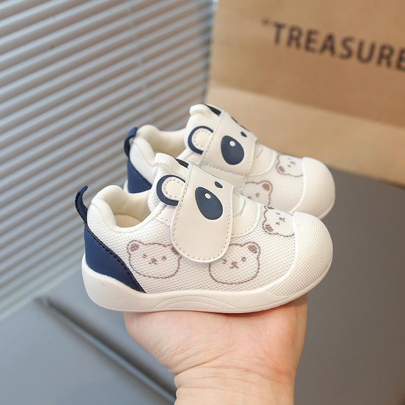 

Girl Shoes 2025autumn New Fashion Versatile Child Shoe Simple Casual Breathable Girls Mesh Shoes Soft Sole Baby Walking Shoes 19inside14cm синий