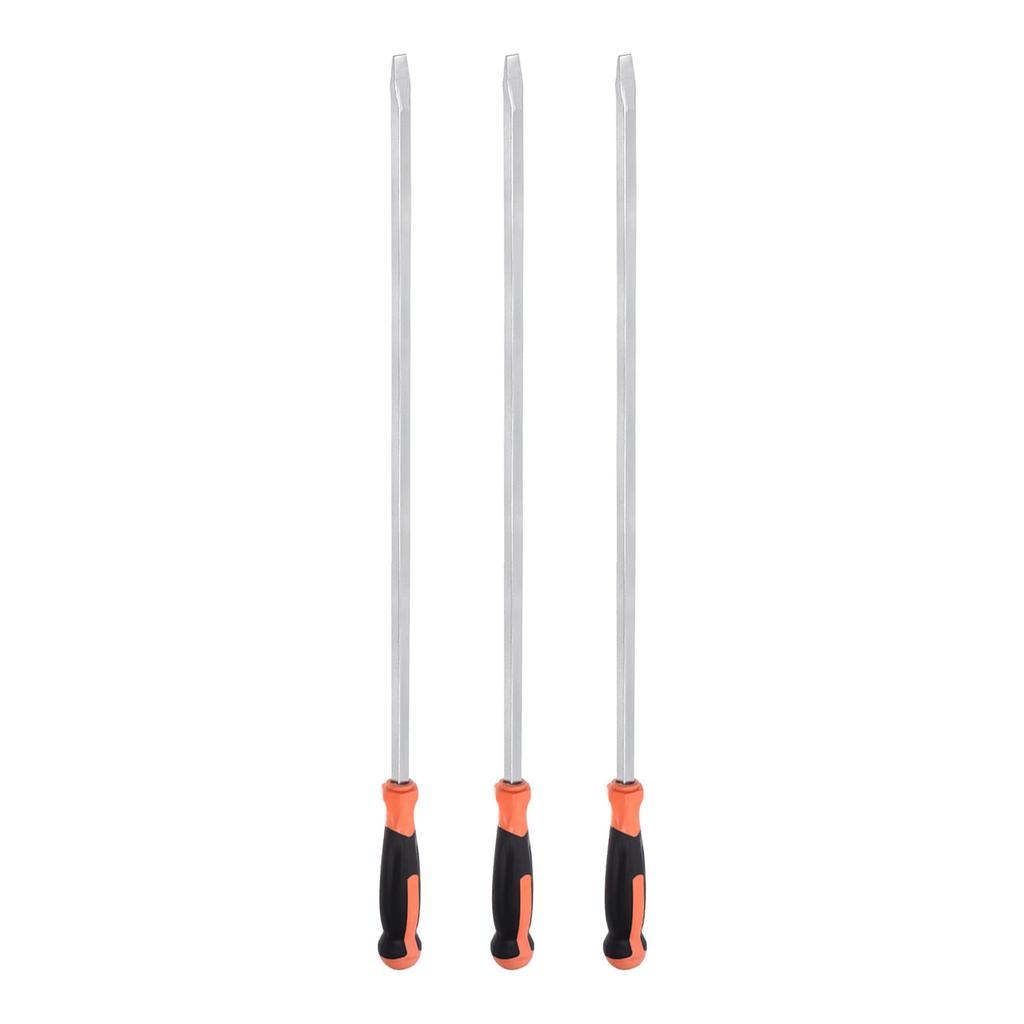 Uxcell 14mm Flat Head Impact Demolition Screwdriver with 711mm Straight Handle for Repair 3pcs Industrial/Automotive