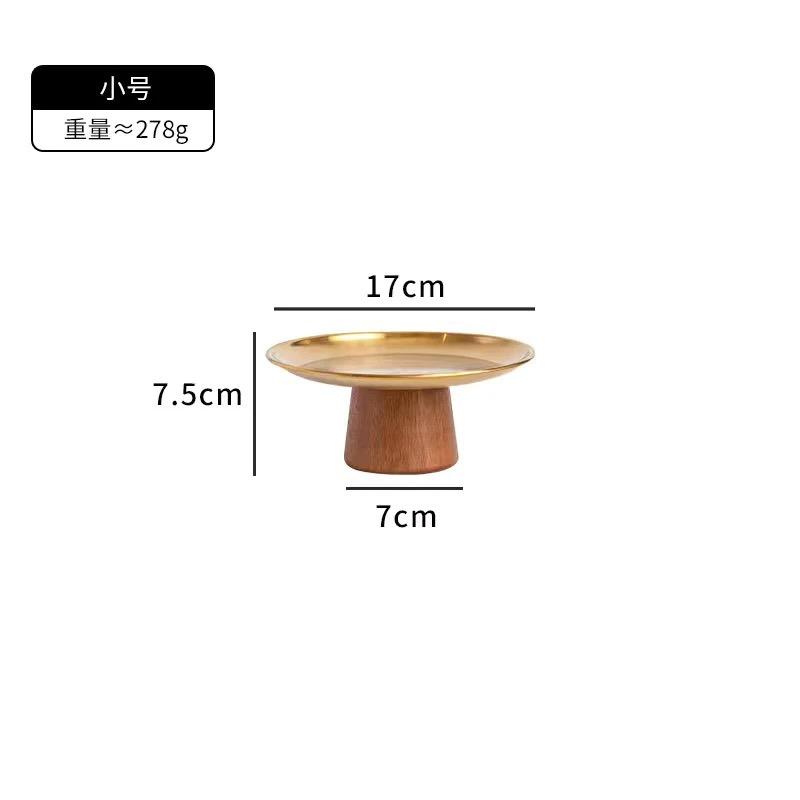 French Style Stainless Steel Dessert Stand – High Footed Tray for Fruits, Candies, and Snacks