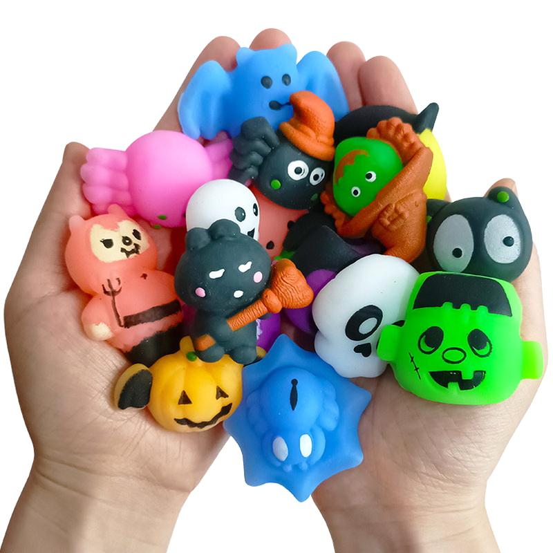 5Pcs Halloween Squeeze Toys Set Tpr Stress Relief Anxiety For Kids Halloween Party Eliminate Anxiety Toys Gifts For Teens Adults