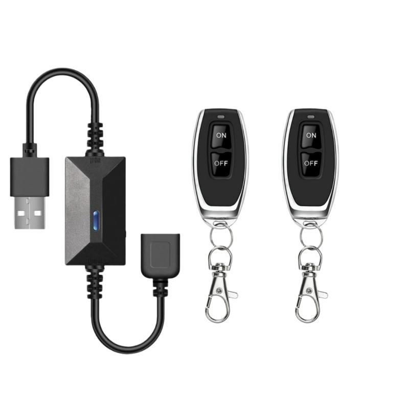 1 Set Power On/Off Usb 433Mhz Wireless Rf Remote Control Switch Suitable For Led Light Strip Reading Lamp Light Fan
