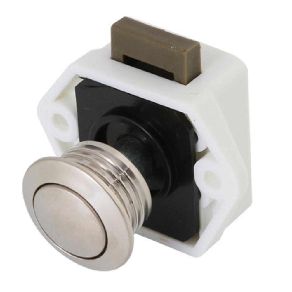 Compact RV Cabinet Door Handle with Hidden Lock Button