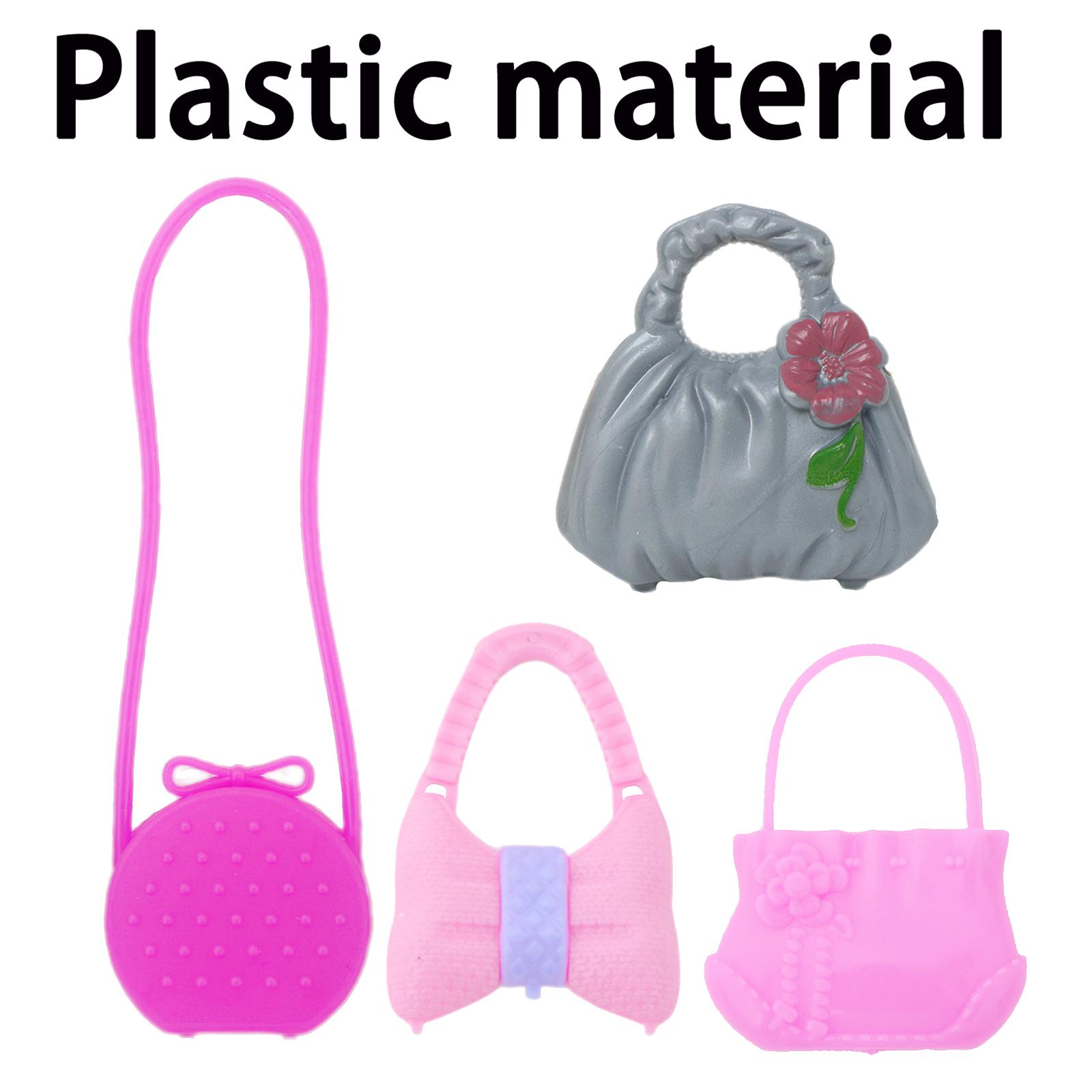 

Сумочка для кукол Барби, модная тканевая пластиковая сумочка, аксессуары для одежды для кукол 1/6, кукольный домик, детская игрушка