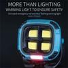 W894-1 COB Magnetic Floodlight Work Lamp Portable Emergency Flashlight (No Battery)