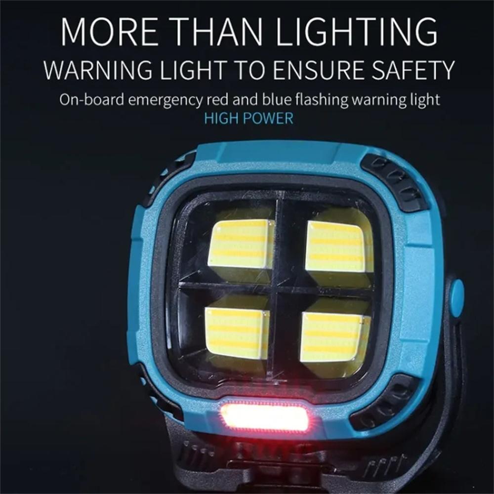 W894-1 COB Magnetic Floodlight Work Lamp Portable Emergency Flashlight (No Battery)