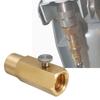 Brass CO2 Charges Adapter with Secure Connection & Extended Reach Long CO2 Cylinder Adapter Brass Fitting For Soft Drink Maker