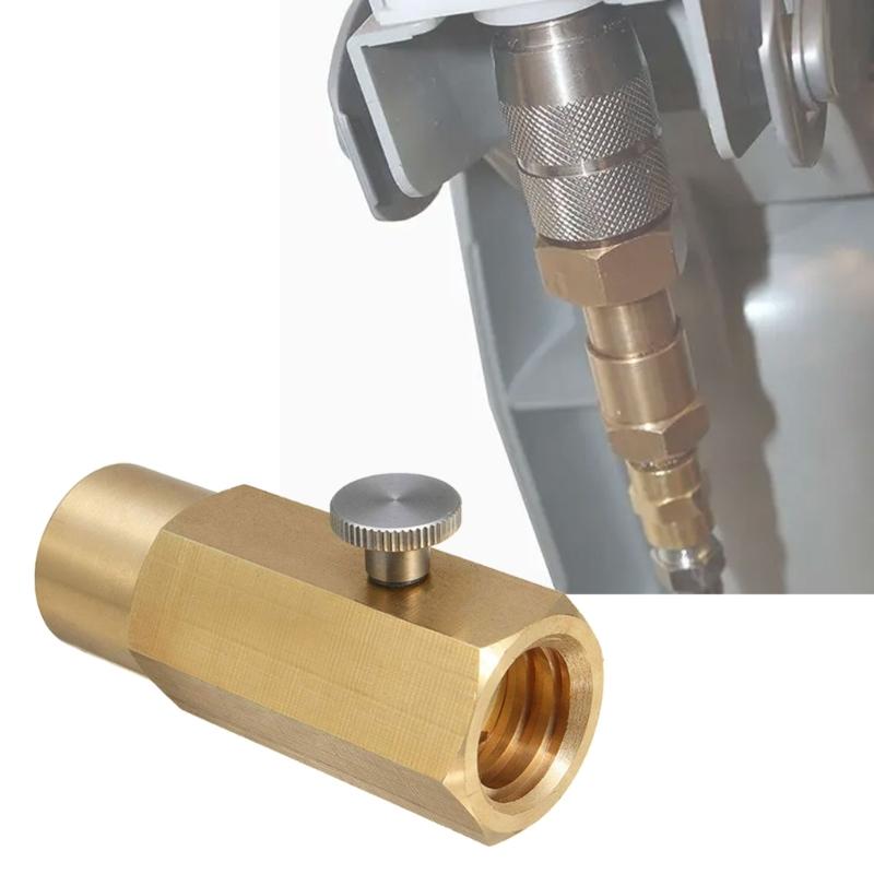 Brass CO2 Charges Adapter with Secure Connection & Extended Reach Long CO2 Cylinder Adapter Brass Fitting For Soft Drink Maker