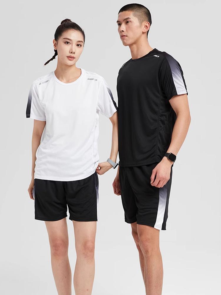 Gym Running Kits Male Basketball Uniform Suit Men Shorts Outdoor Morning Running Clothes Cycling Training Tight Fast Drying
