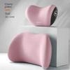 NEW Headrest Lumbar Support Memory Foam Vertebral Lumbar Support Car Neck Pillow Back Cushion Office Car Interior Accessories