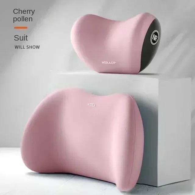 NEW Headrest Lumbar Support Memory Foam Vertebral Lumbar Support Car Neck Pillow Back Cushion Office Car Interior Accessories