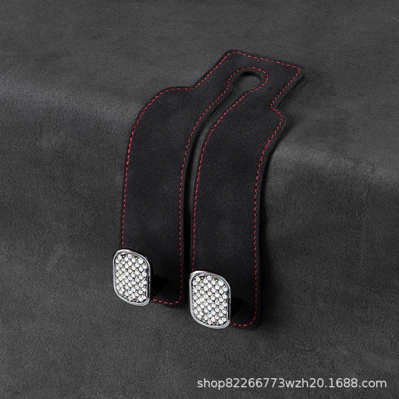 Zinc Alloy Car Hook: Multifunctional Mobile Phone Holder & Storage for Front and Rear Rows.