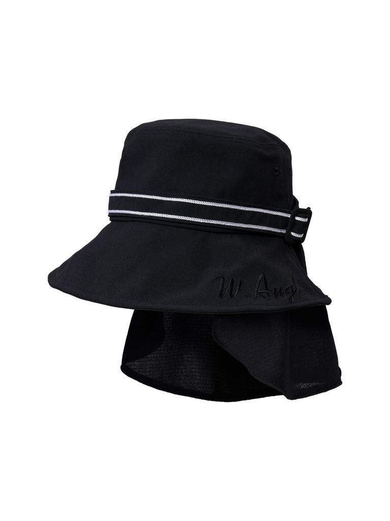 WIDEANGLE Co Ruffle Cover Bag Bucket Hat_Black