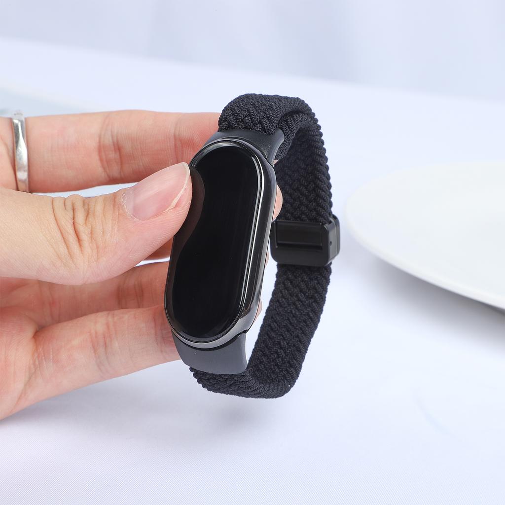 Magnetic Braided strap for Xiaomi Mi Band 10 Accessories breathable nylon Bracelet belt pulseira correas for Xiaomi Mi band 9 8