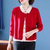 QianLian Women's 100% Merino Wool Faux Two-Piece Knit Sweater