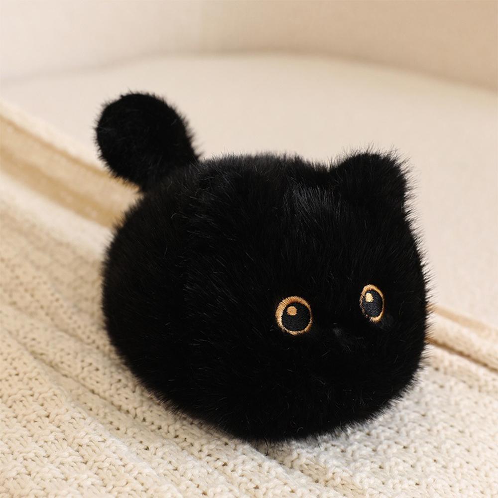 Square Siamese Cat Pillow Plush Toy Kitten Animal Plush Fluffy Cushion Soft Doll Kawaii Orange Cat Black Cat Decoration Pillow