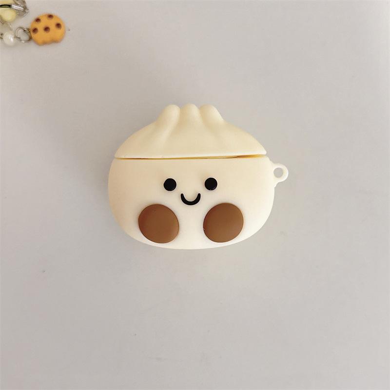 Smiley Buns for AirPods Pro2 Apple Bluetooth Wireless Silicone Earphone Cover 1/2/3 Generation Cute Girl