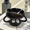 Cartoon Cute Coal Ball Ashtray, Home Living Room Coffee Table Office Desktop High-End Feel Anti-Fly Ash Ashtray Decoration