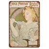 Vintage Metal Tin Signs Beauty-Art Nouveau Decorative Signs Four Seasons - Illustration Girl Retro Wall Decor Home Wall Signs