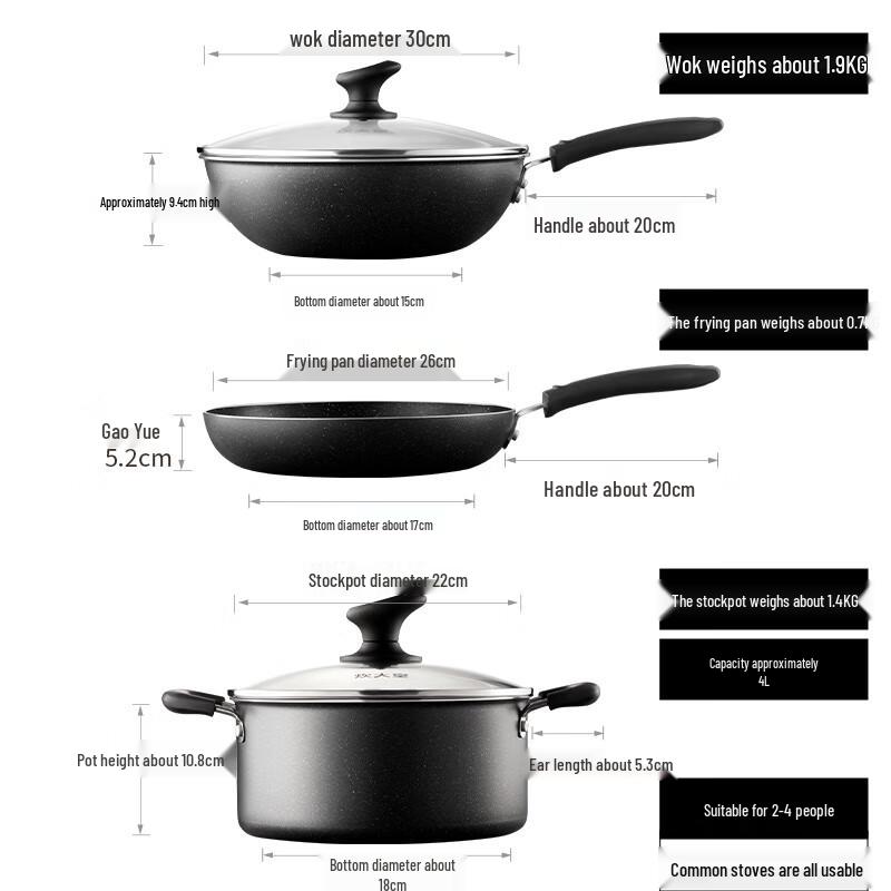 Cooker King Non-Stick Cookware Sets