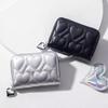 Wallet Women Credit Business Card Holder Love Shaped Zipper Small Cute Card Wallets For Woman For Cash Key Change Id Card