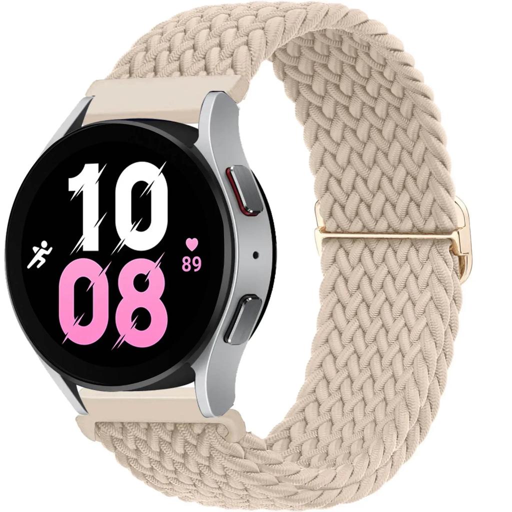 20 22mm Band For Samsung Galaxy Watch 7/6/5 pro/6 Classic/gear s3/active 2 Braided Solo loop bracelet for Huawei GT 2e 3 4 Strap