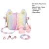 Kids Pretend Play Handbag Set Role Play Toy Necklace Bracelet Accessories Educational Present for Girls Birthday Christmas