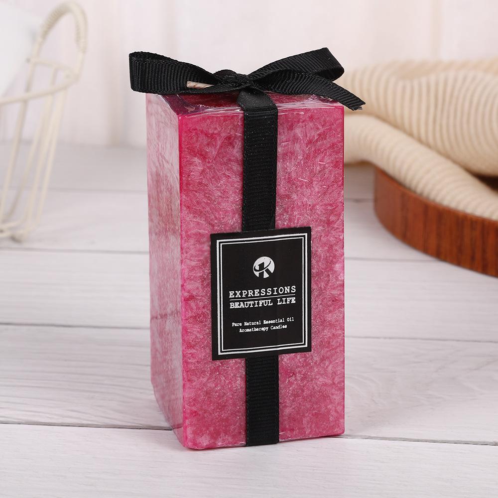 Ice Flower Candle Household Unscented Candle Emergency Wedding Fragrance Souvenir Square Candle