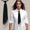 Adjustable Lazy Person Neck Tie Korean Style Pre Tied Neck Tie Elegant Shirt Tie  JK