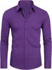 Four-sided Stretch Dress Shirt Men's Slim-fitting Long-sleeved Solid Color Simple Men's Shirt Business Casual Men's Clothing