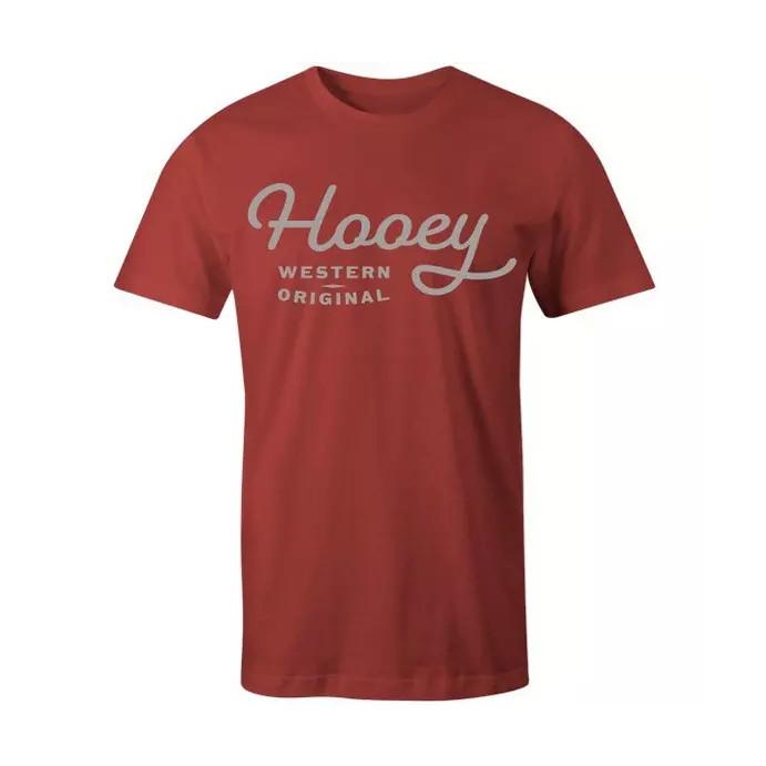 Hooey Mens OG Graphic Crimson Red T-Shirt HT1566CM S