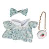 Plush Doll Clothes Cotton and Cloth Bow Tie 20cm Plush Doll Outfits Dress with Strawberry Bag 2