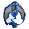 Short Snout Dog Muzzle Adjustable Breathable Prevent Biting Chewing Dog Mesh Muzzle for Bulldog Shar Pei Chihuahua Blue