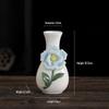 Mini Ceramic Vase for Flowers - Perfect for Home or Office Decor, Holds Dried or Hydroponic Plants