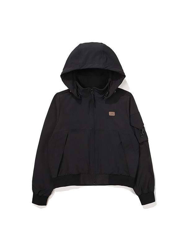 Bbc Earth Stretch Brush Hoodie Detachable Jacket_Black