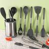 12PCS 360° Rotating Bucket Silicone Kitchen Utensils Set Kitchen Cooking Tools  Kitchen