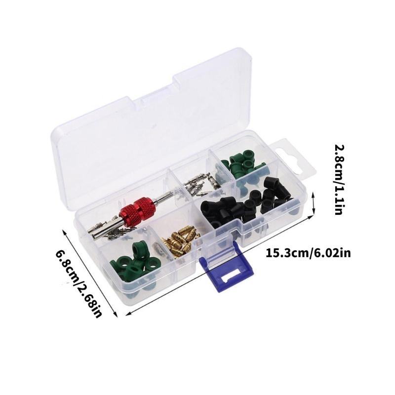 71 Stück Verteilerrohr Kühlmittel Dichtung Adapter Dichtung Spule Reparatur Entferner Installateur Reparaturzubehör