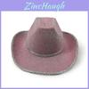 Halloween Party Black Gold Glitter Diamond Denim Hat With Sewn Edges For Costume Events