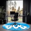 Olympique de Marseille Printed Round Rug Carpet Chair Rug Area Rug Entryway Doormats,for Office Chair Living Room Bedroom Kitchen Room.
