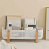 Kosmetik-Aufbewahrungsbox mit großem Fassungsvermögen und Trennwänden Moderner Schreibtisch-Organizer Minimalistischer Stil Platzsparend Korb für die Aufbewahrung in der Küche