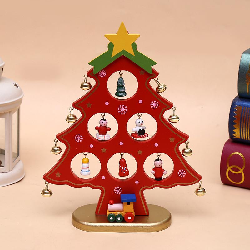 Mini Tree Decorative Christmas Ornaments Xmas Table Decoration Children Gift
