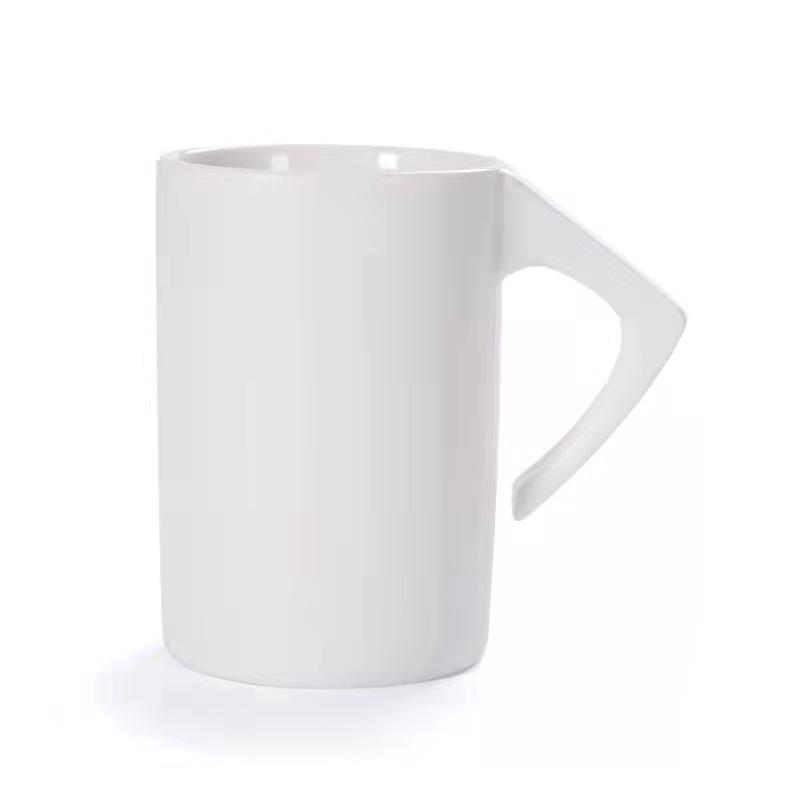 Custom Logo Ceramic Mug: Creative Inverted Design for Hotel Bathroom or Souvenir Gift 301-400ml