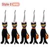 1-10PCS Halloween Hanging Decor Set Pumpkin Ghost Black Cat Skeleton Design for Home Wall Indoor Party Holiday Festival Decor