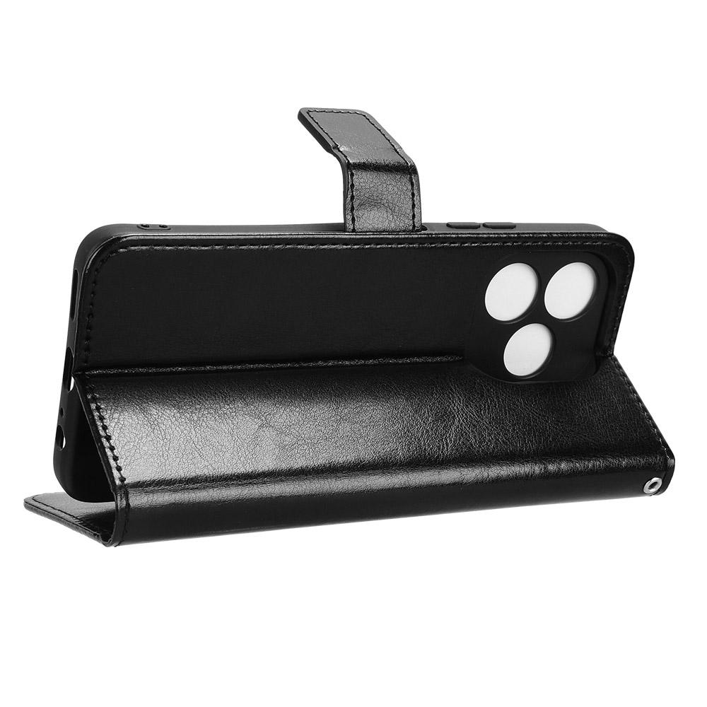 Para Funda tipo cartera Oukitel C51 con soporte y ranuras para tarjetas – Cubierta de cuero tipo flip resistente a golpes, al polvo y de uso rudo para negocios