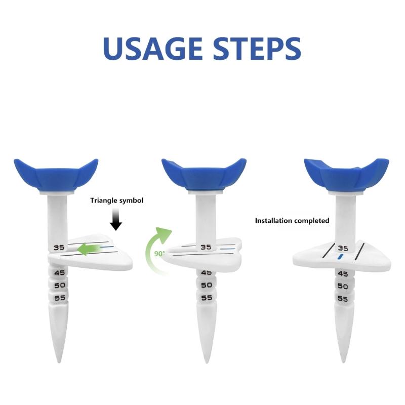 Golf Tees Height Adjustable Golf Ball Tees With Alignment Line For Precises Shots For Driving Ranges And Backyard Practice