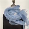 Solid Color Silk Scarf Long Hijab Scarf Fashion Warm Shawl  Autumn and Winte